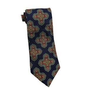 VTG Kuppenheimer British Collection Premier Edition Silk Medallion Tie Navy
